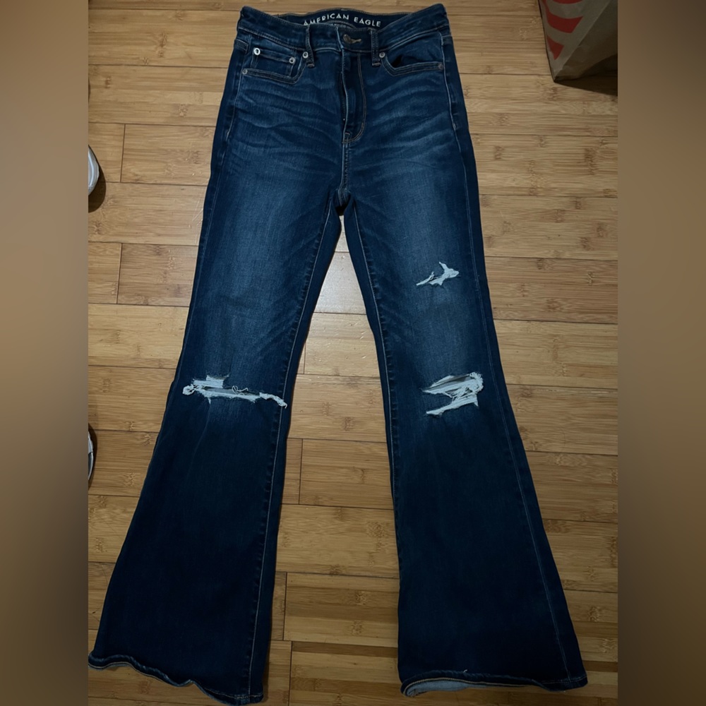 American Eagle Super Hi-Rise Flare Jeans